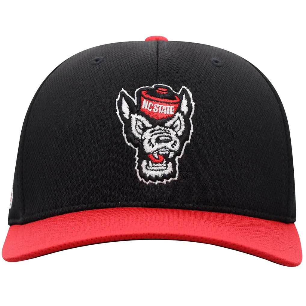  NC State Wolfpack Top of the World Reflex Fitted Hat - Black